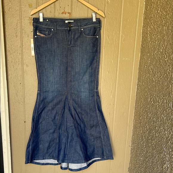 Diésel volan denim maxi skirt size 27